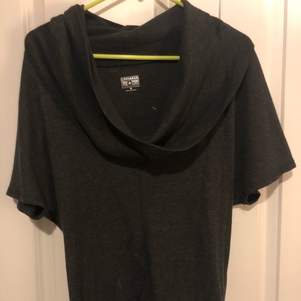 Gray Cowl Neck Sweater - Medium